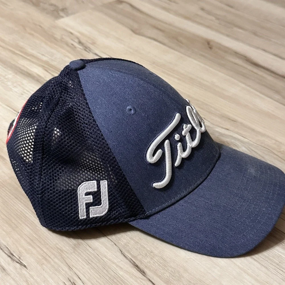 Titleist Golf‎ Tour PRO V1 Footjoy FJ Blue White Snapback Trucker Baseball Hat